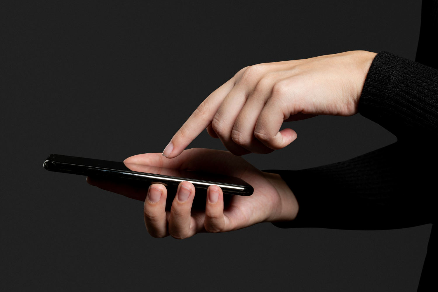 phone in hand