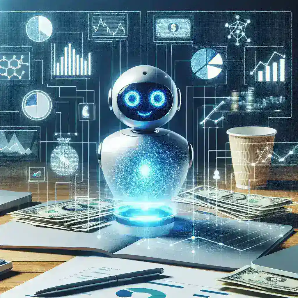 "AI technology assisting individuals in personal financial management with tools and applications for budgeting and investment strategies"